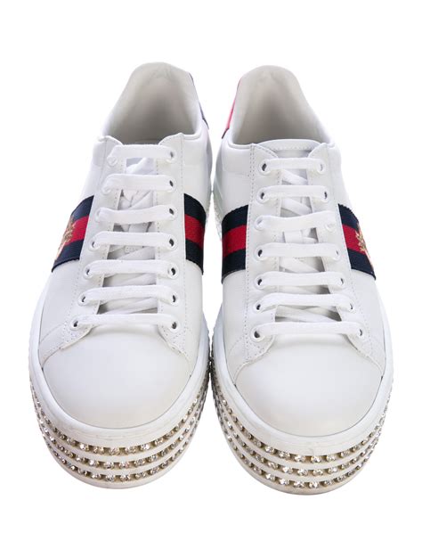 gucci crystal sneakers replica|gucci jeweled sneakers price.